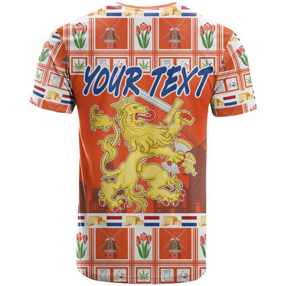 Personalized Netherlands Christmas T-Shirt Coat Of Arms - Prettige Kerst Graphic Tee
