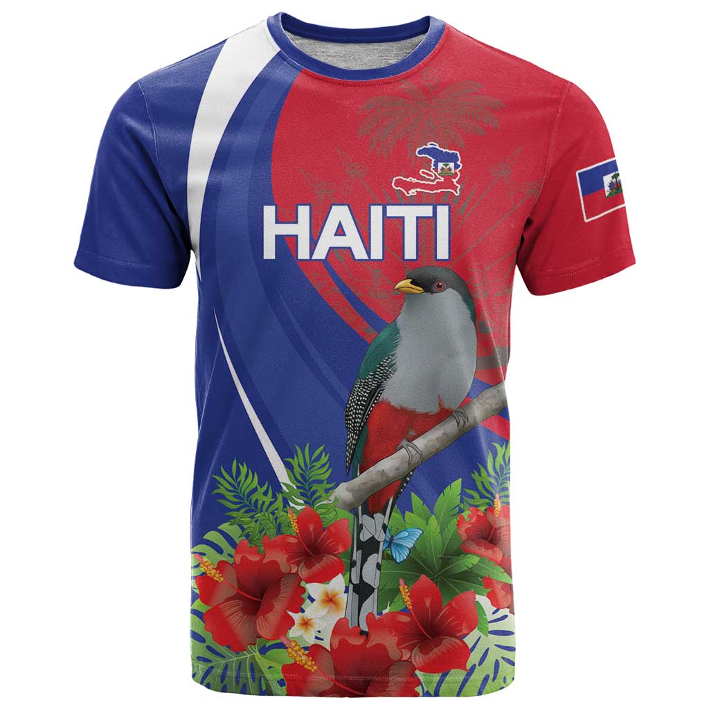 Personalized Hispaniolan Trogon Haiti T-Shirt Sporty Style Graphic Tee