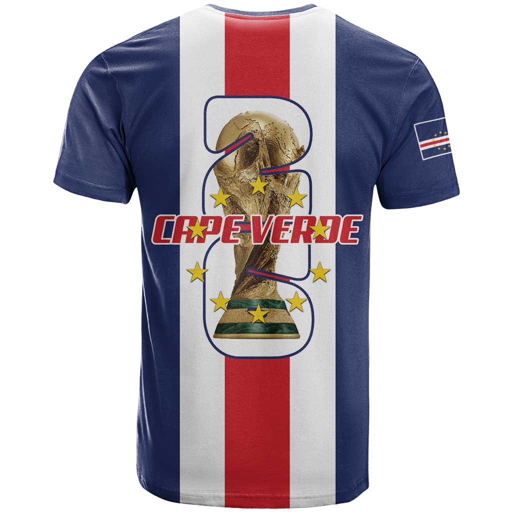 Cape Verde Football T-Shirt Tubaroes Azuis World Cup 2026 Graphic Tee