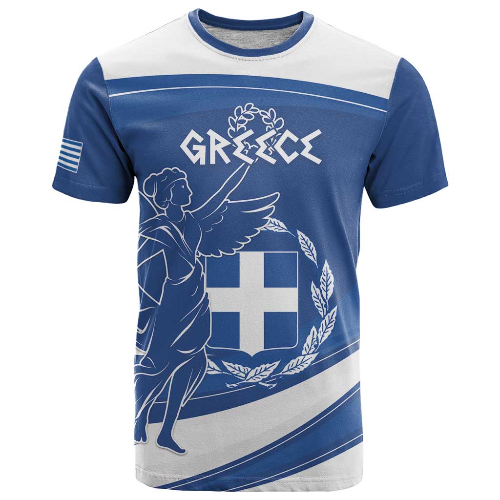 Personalized National Greek Flag Day T-Shirt Elliniki Dimokratia Graphic Tee