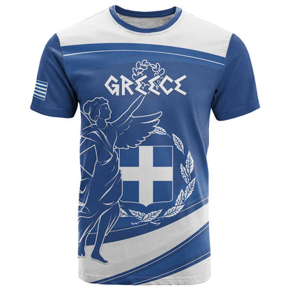 Personalized National Greek Flag Day T-Shirt Elliniki Dimokratia Graphic Tee
