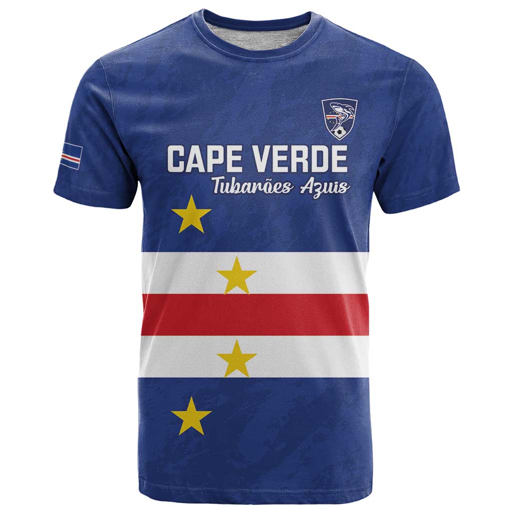 Cape Verde Football Custom T-Shirt Go Champion Sporty Style Graphic Tee