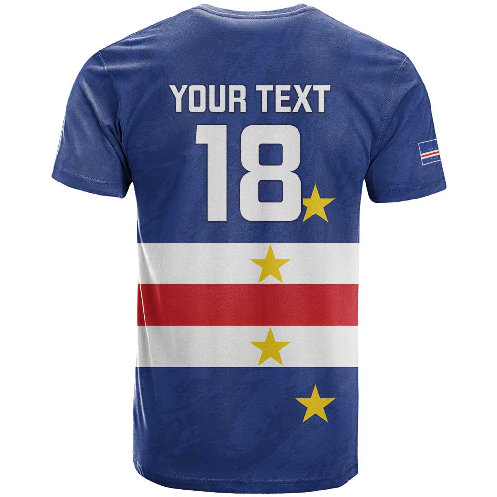 Cape Verde Football Custom T-Shirt Go Champion Sporty Style Graphic Tee