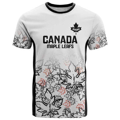 Canada Rugby Custom T-Shirt Maple Leafs Go Champion Graphic Tee