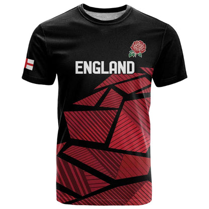 England Rugby Custom T-Shirt Red Roses Go Champion Graphic Tee