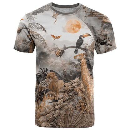 Africa Safari Animals T-Shirt Graphic Tee