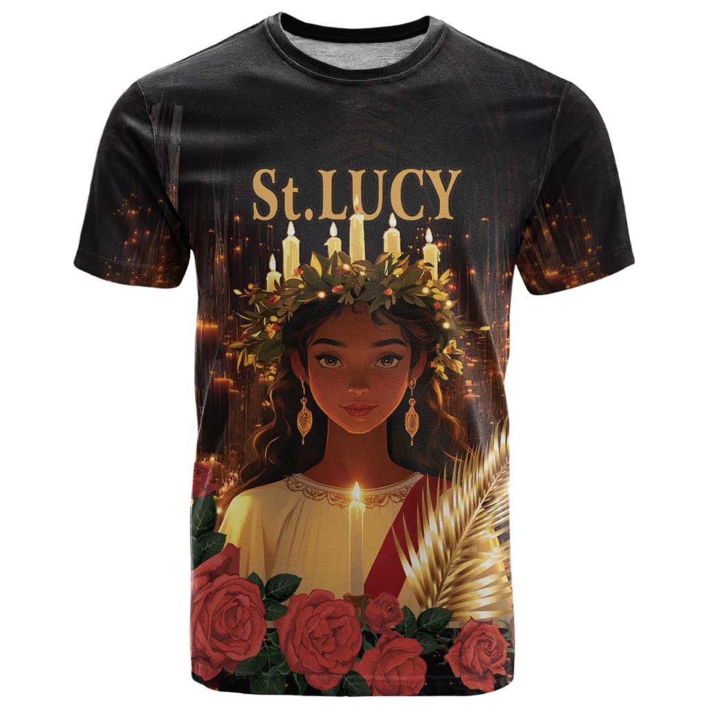Happy St. Lucy T-Shirt Light of Christ Graphic Tee