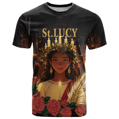 Happy St. Lucy T-Shirt Light of Christ Graphic Tee