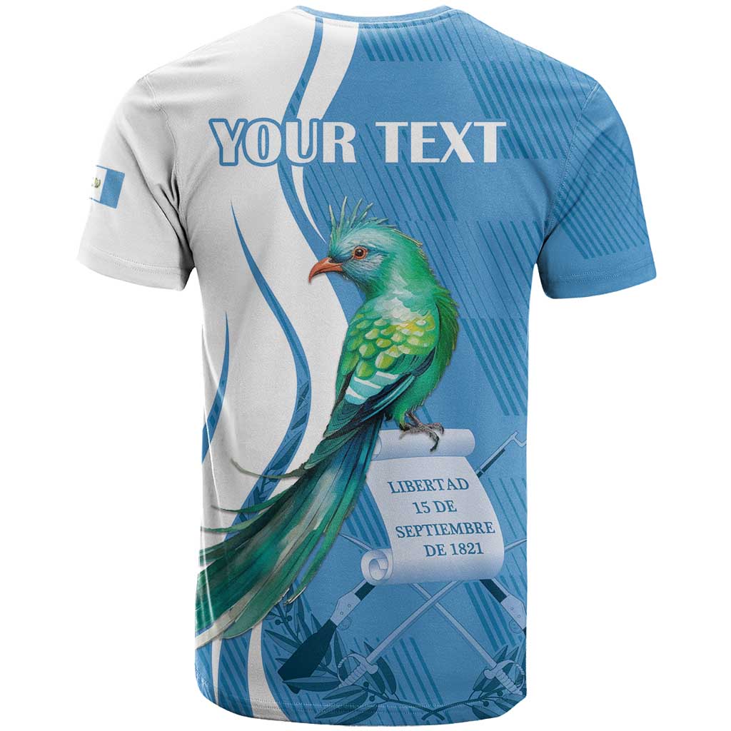 Personalized Guatemala Independence Day T-Shirt Since 1821 With Quetzal Bird Graphic Tee
