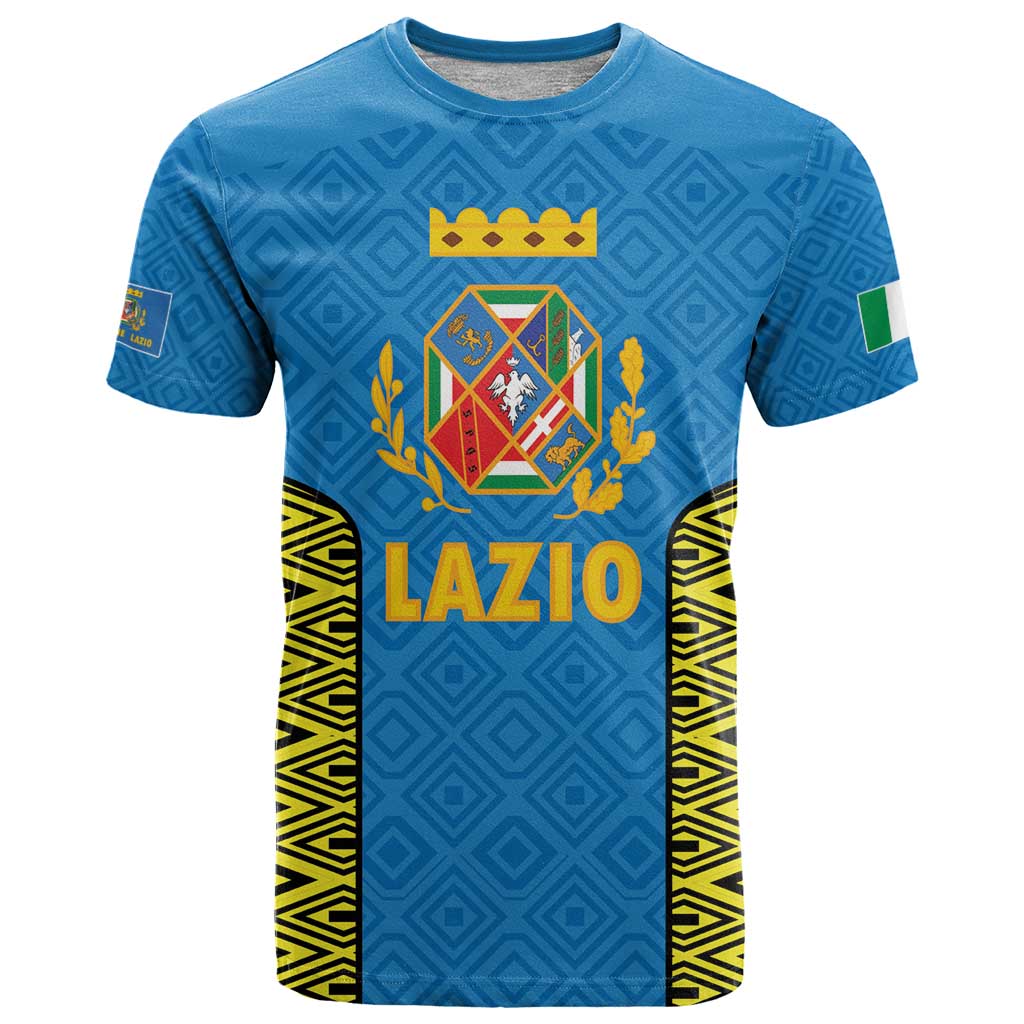 Italy Lazio T-Shirt Flag Style Graphic Tee