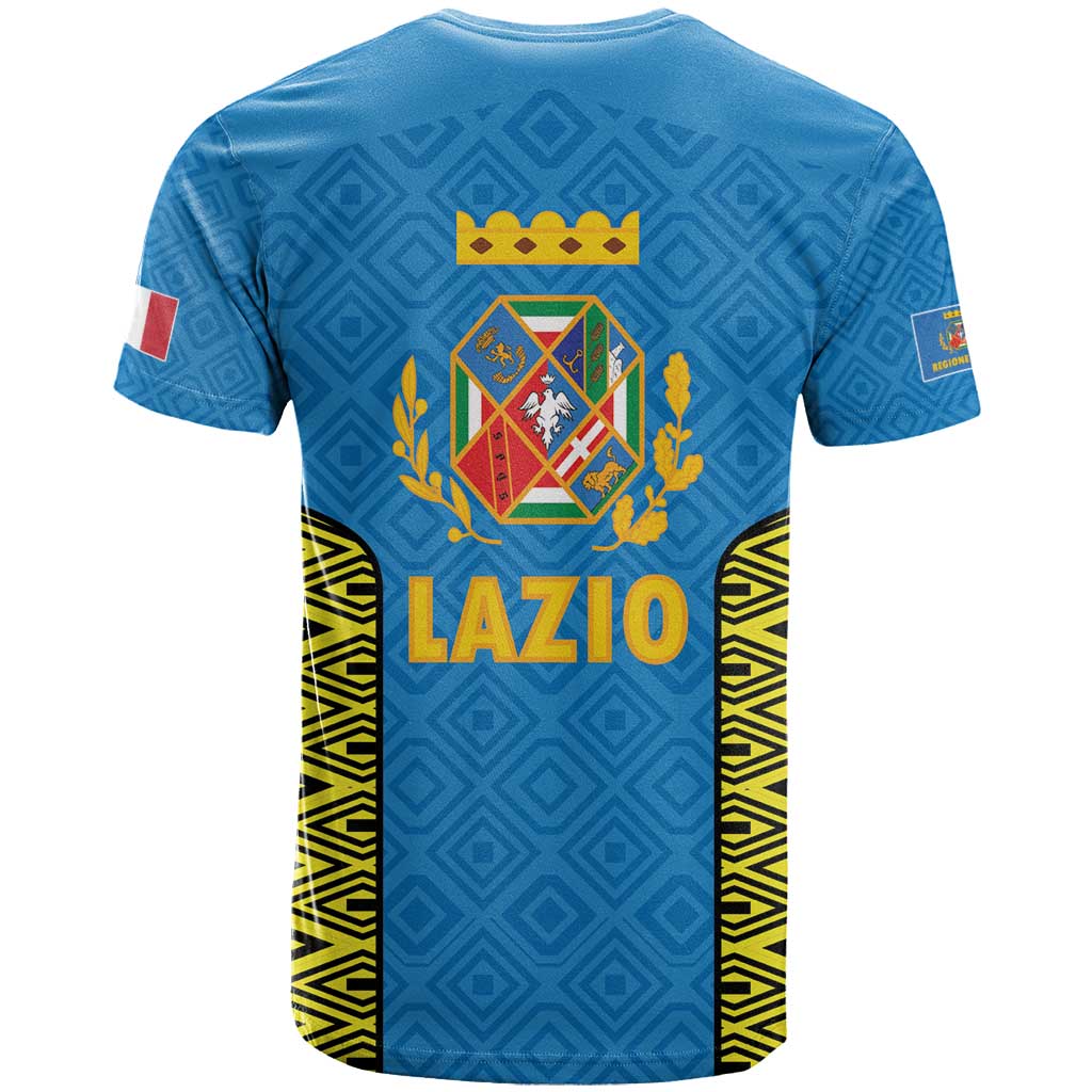 Italy Lazio T-Shirt Flag Style Graphic Tee