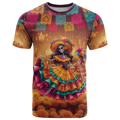 Mexico Day Of The Dead T-Shirt Día de los Muertos Catrina Graphic Tee