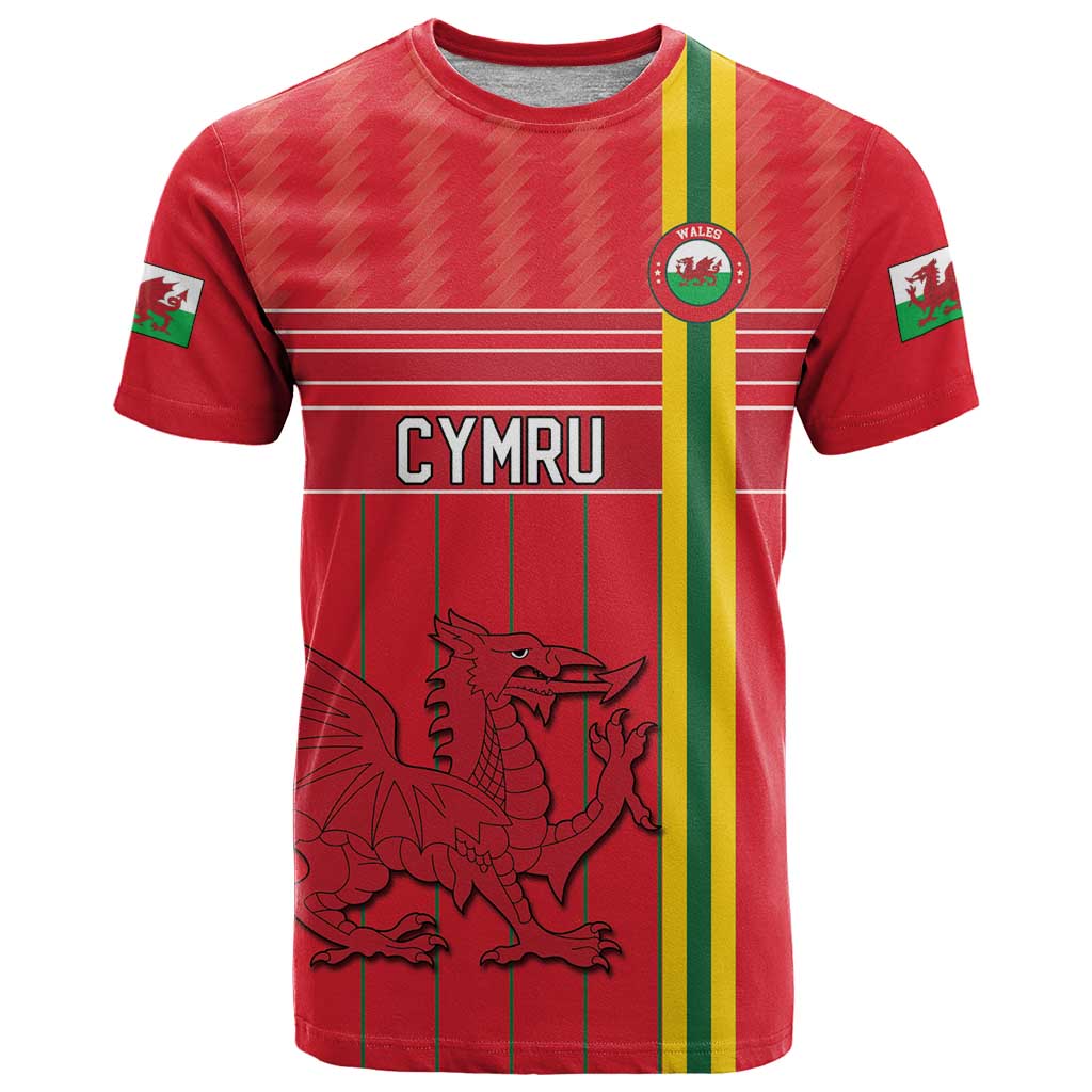 Custom World Football 2026 Wales T-Shirt Cymru Together Stronger Graphic Tee