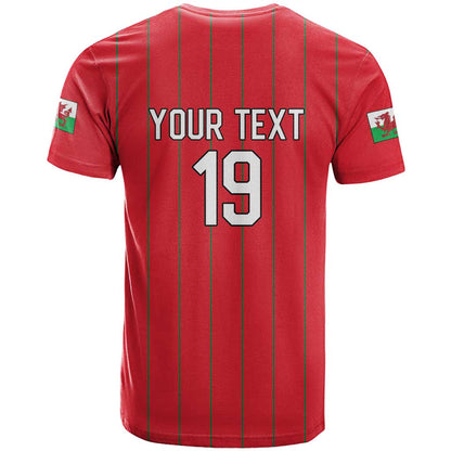 Custom World Football 2026 Wales T-Shirt Cymru Together Stronger Graphic Tee