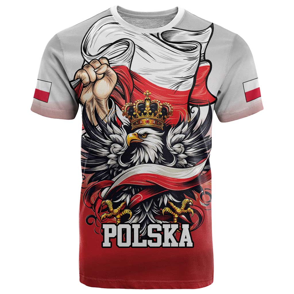 Poland Independence Day T-Shirt Polska White Eagle and Flag Style Graphic Tee