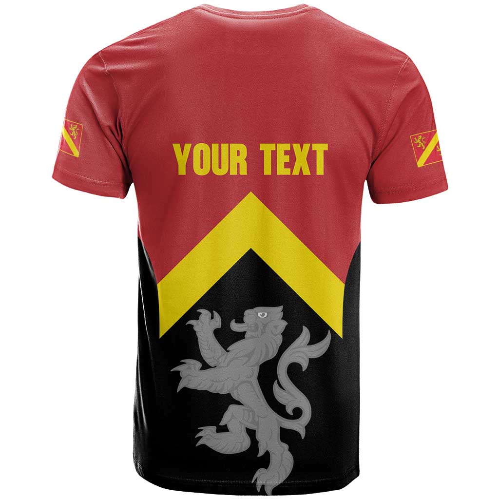 Personalised Anglesey Wales T-Shirt Ynys Mon Welsh Lion Flag Design Graphic Tee