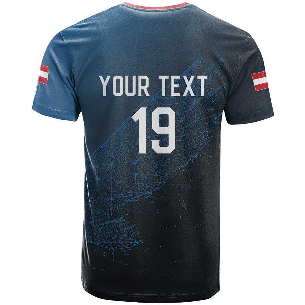 Custom World Football 2026 Austria T-Shirt Das Team Go Champions Blue Version Graphic Tee