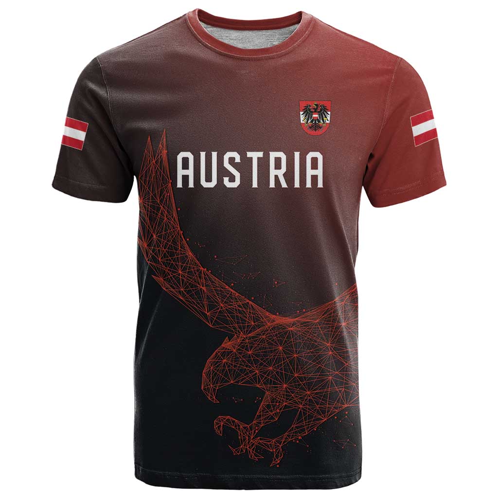 Custom World Football 2026 Austria T-Shirt Das Team Go Champions Red Version Graphic Tee
