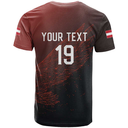 Custom World Football 2026 Austria T-Shirt Das Team Go Champions Red Version Graphic Tee