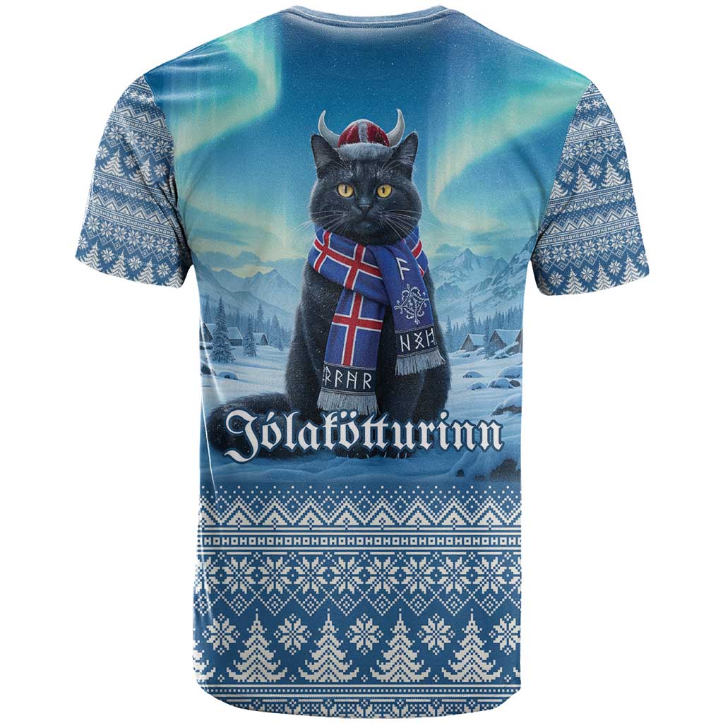 Iceland Christmas T-Shirt Icelandic Yule Cat Graphic Tee