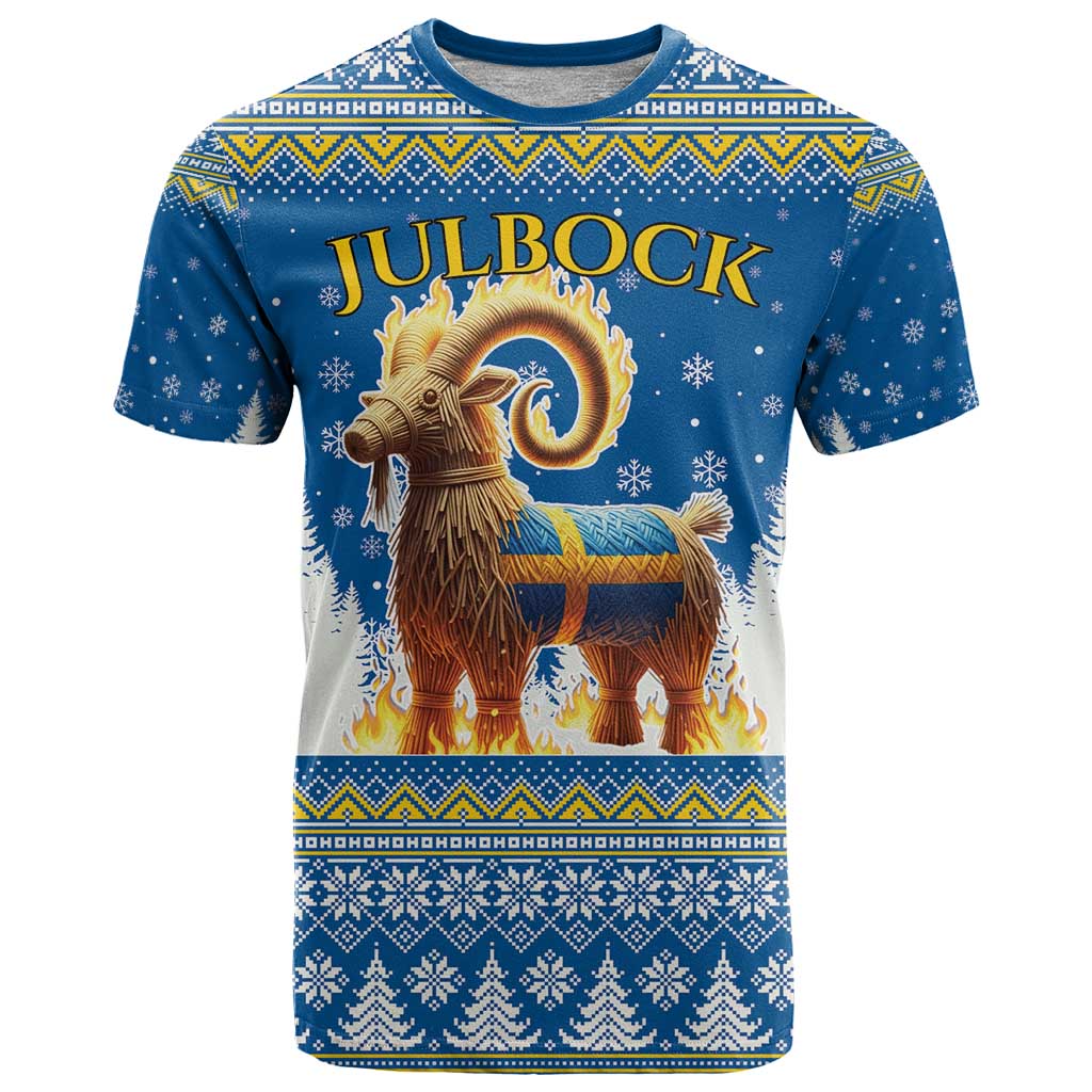 Sweden Christmas T-Shirt Julbock Yule Goat Graphic Tee