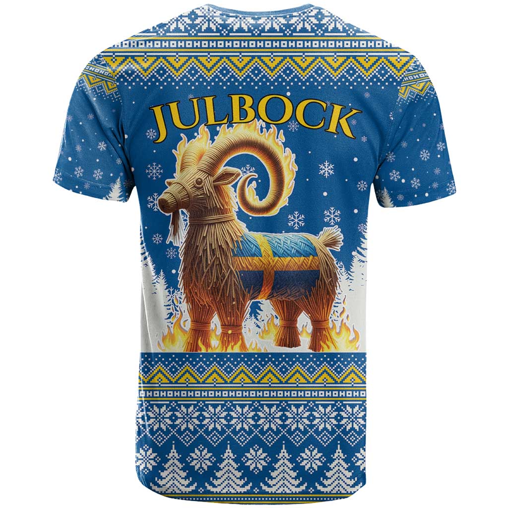 Sweden Christmas T-Shirt Julbock Yule Goat Graphic Tee