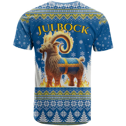 Sweden Christmas T-Shirt Julbock Yule Goat Graphic Tee