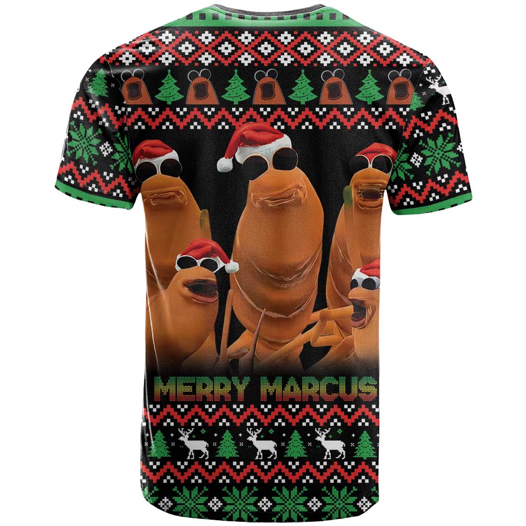 Marcus The Worm Christmas T-Shirt Funny Gen Alpha Meme Slang Graphic Tee