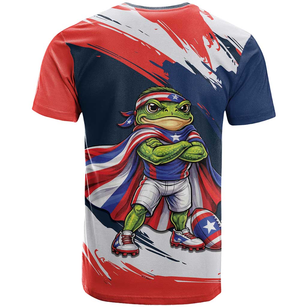 Benito Bowl Puerto Rican Football T-Shirt Coquí Frog Puerto Rican Graphic Tee
