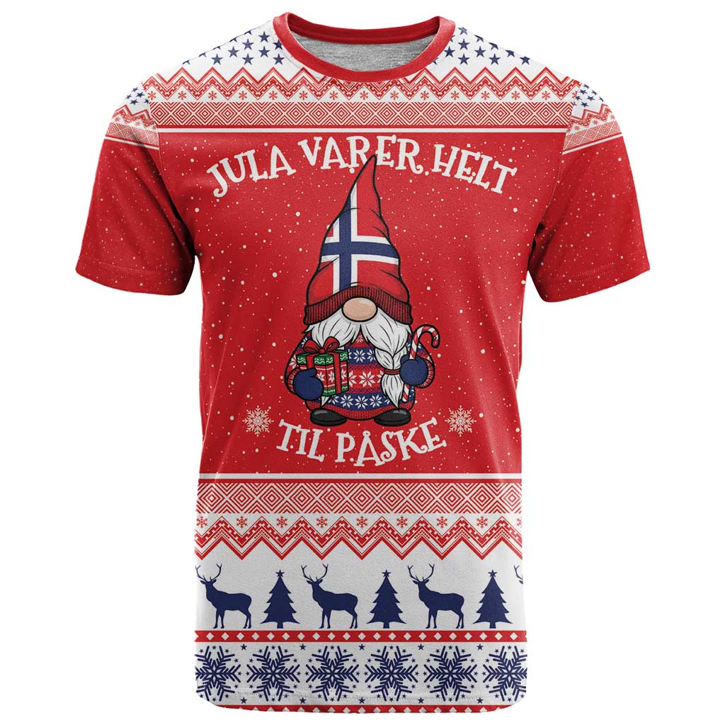 Norway Christmas T-Shirt Lovely Nordic Gnome Graphic Tee