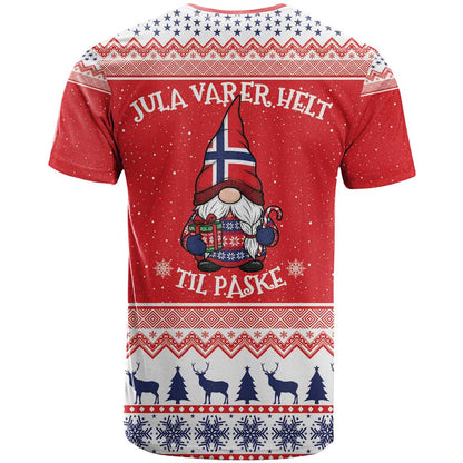Norway Christmas T-Shirt Lovely Nordic Gnome Graphic Tee