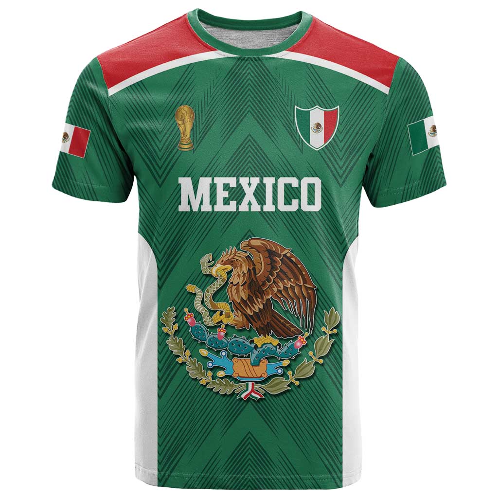 Custom Mexico Football T-Shirt El Tricolor World Cup Style Graphic Tee