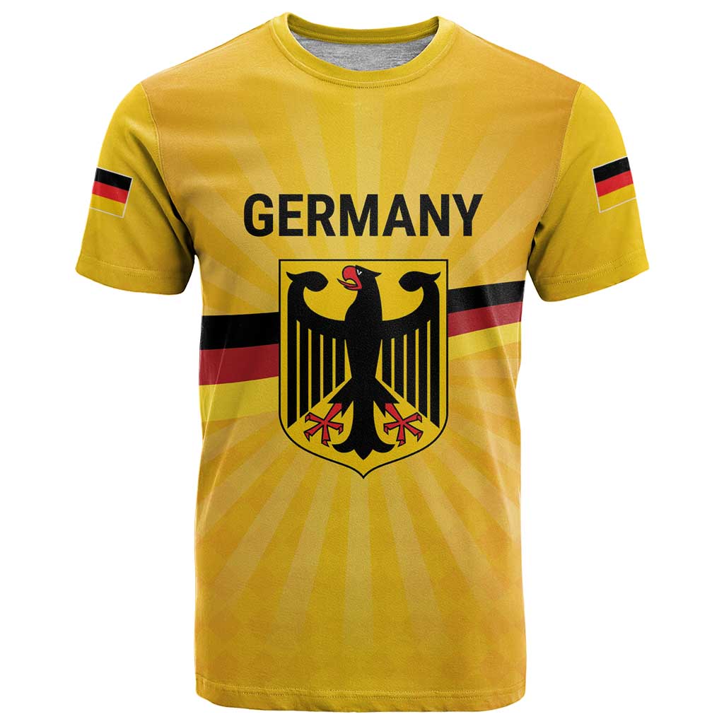 Custom Germany Heritage Eagle T-Shirt German Eagle with Flag Design Graphic Tee