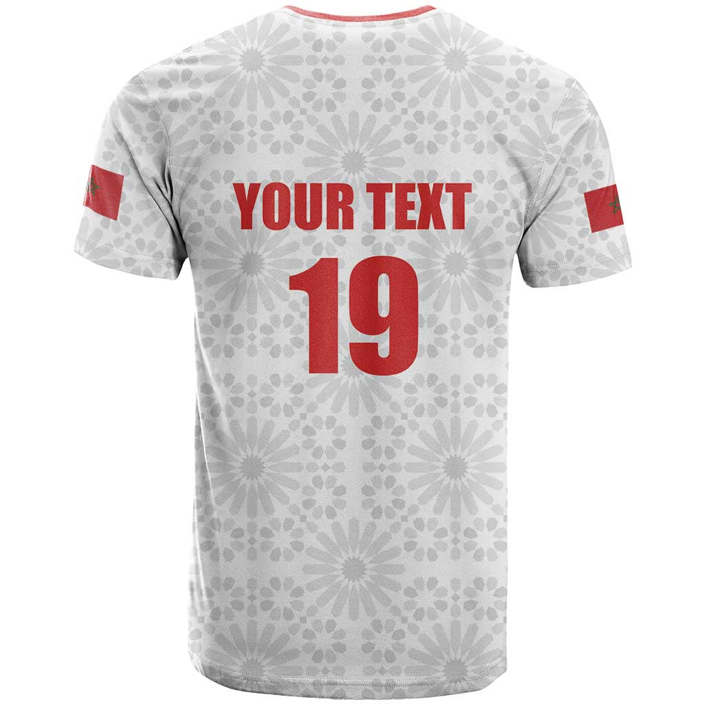 Custom Morocco Football T-Shirt Road To Football Glory Graphic Tee