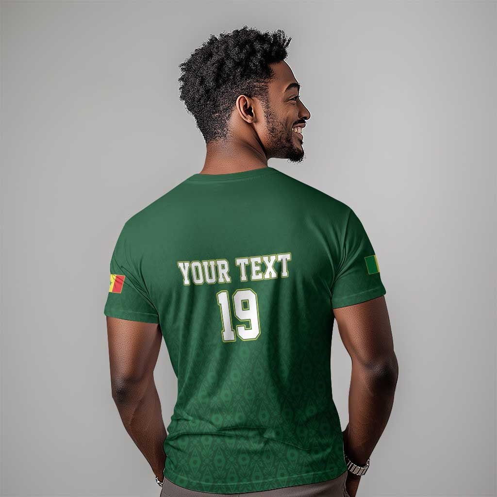 Senegal Football Champions Custom T-Shirt Lions of Teranga Rise Graphic Tee