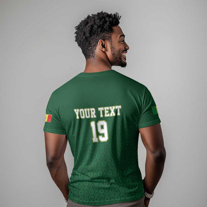 Senegal Football Champions Custom T-Shirt Lions of Teranga Rise Graphic Tee
