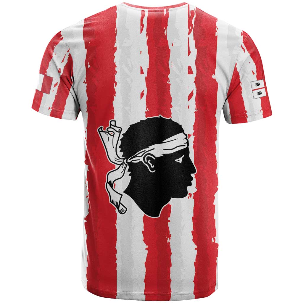 Italy Sardinia T-Shirt Moor's Head With Coat Of Arms Graphic Tee