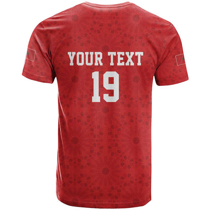 Morocco Champions Football Custom T-Shirt Atlas Lions Rise Graphic Tee