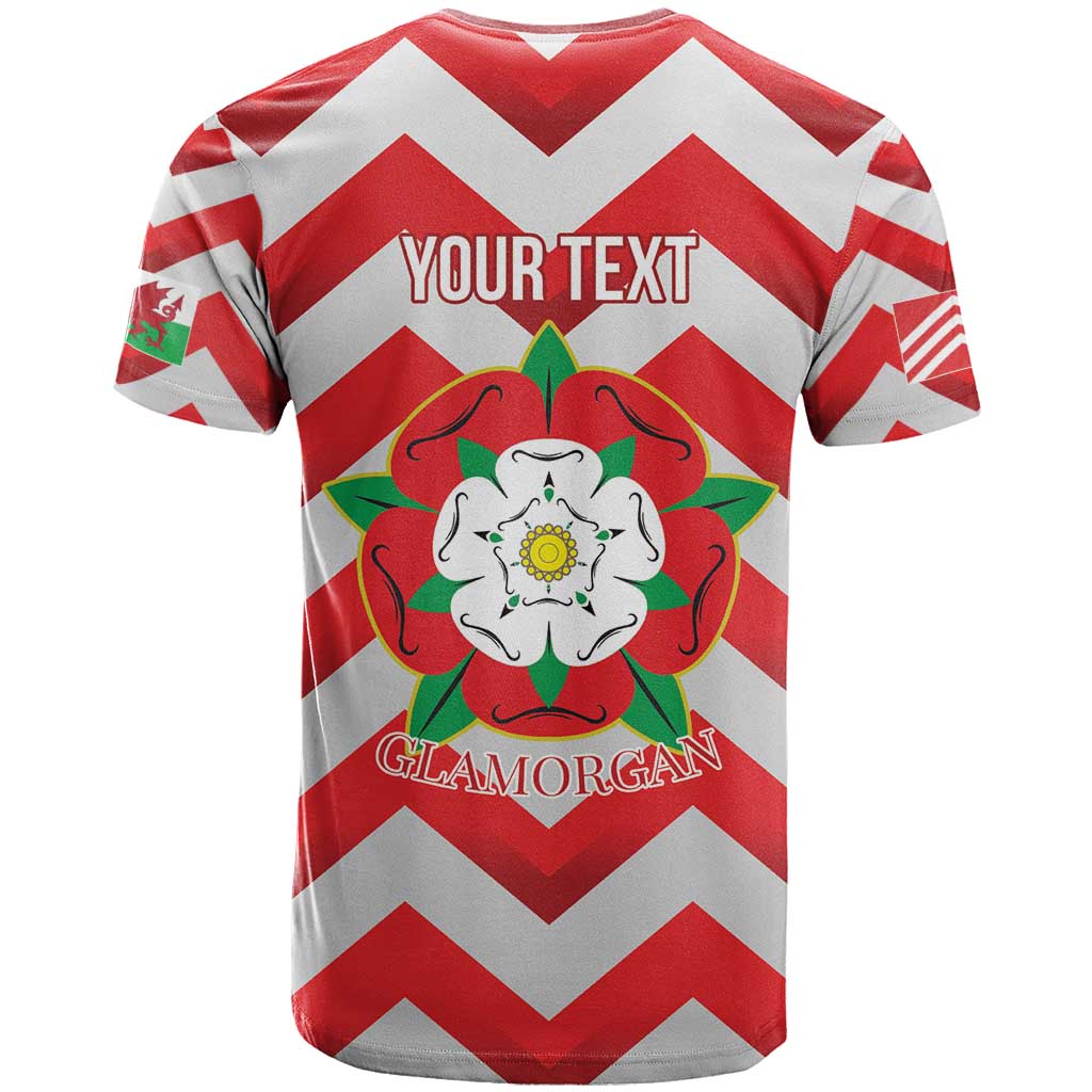 Personalized Glamorgan Wales T-Shirt The Tudor Rose Of Wales Graphic Tee