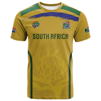 Custom South Africa Football T-Shirt Road To Champions Dream Graphic Tee