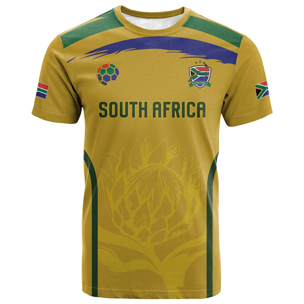 Custom South Africa Football T-Shirt Road To Champions Dream Graphic Tee