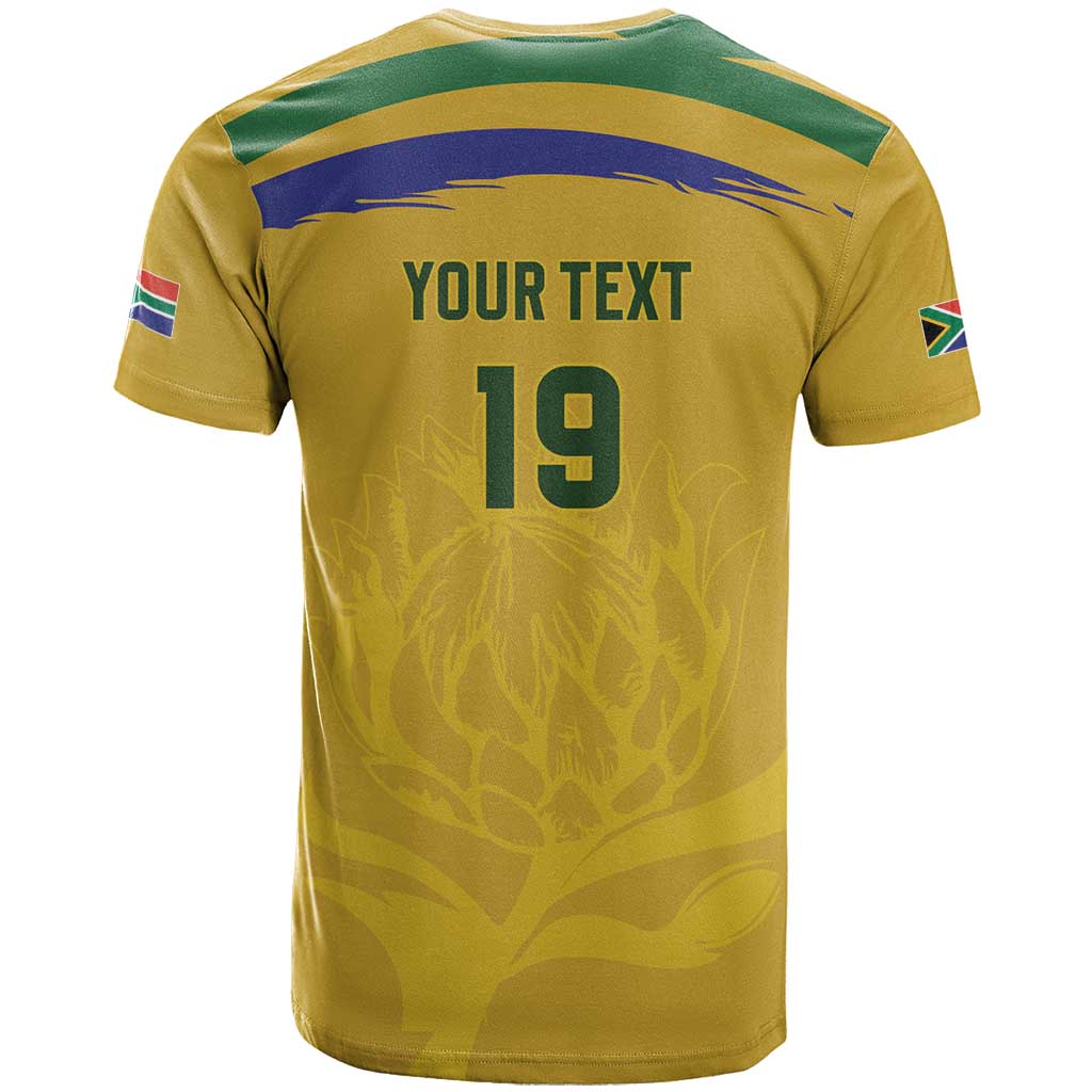 Custom South Africa Football T-Shirt Road To Champions Dream Graphic Tee