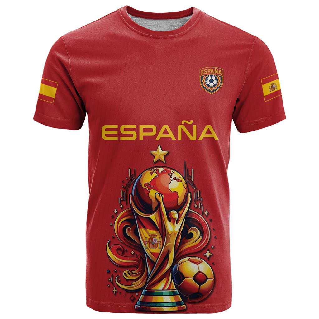 Custom World Football 2026 Spain T-Shirt Road To Champions Dream Graphic Tee