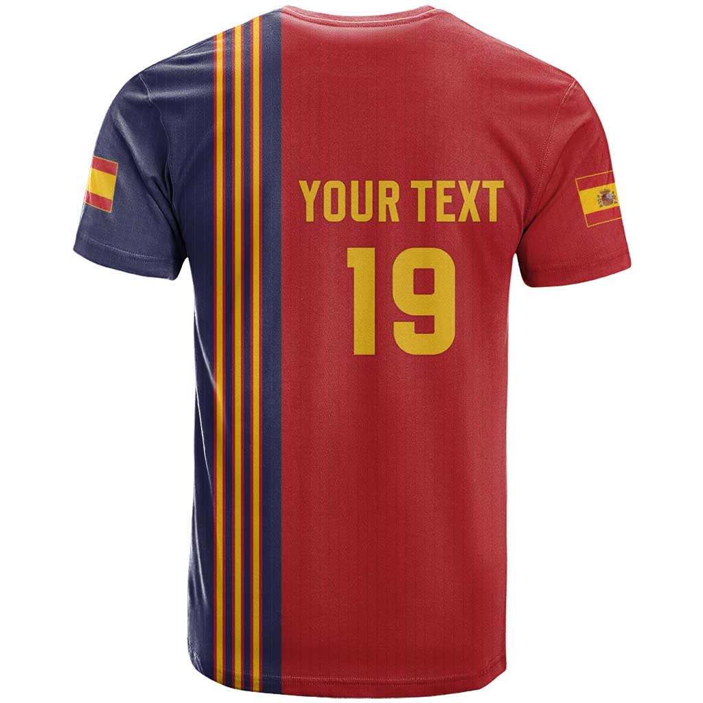 Custom World Football 2026 Spain T-Shirt Road To The Champions Graphic Tee