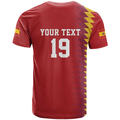 Custom World Football 2026 Spain T-Shirt Spanish Bull Rising Champions Graphic Tee