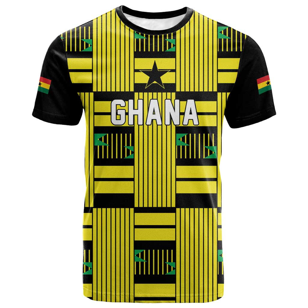 Custom World Football 2026 Ghana T-Shirt Rise With The Black Stars Graphic Tee