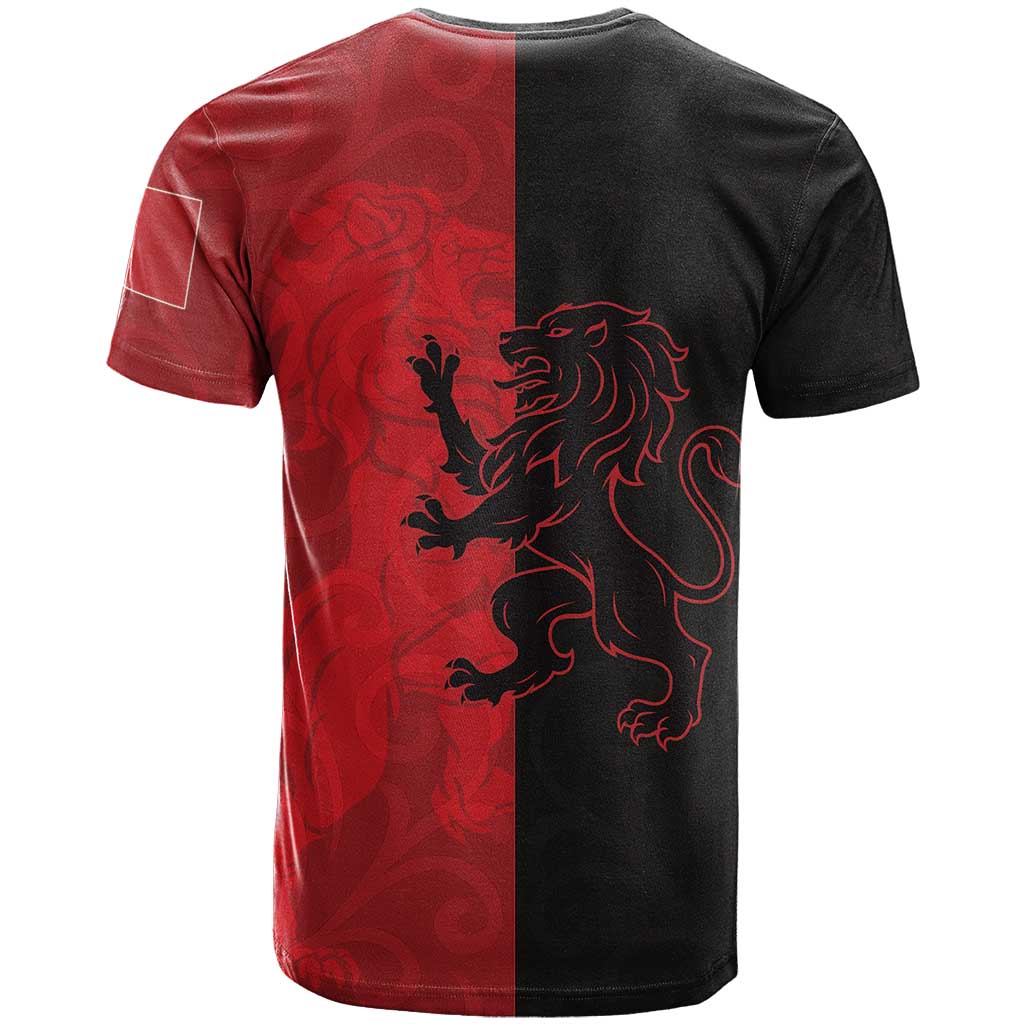 Italy Aosta Valley T-Shirt Emblem With Flag Style Graphic Tee