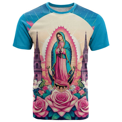 Our Lady of Guadalupe T-Shirt Virgin Mary of Mexico Graphic Tee