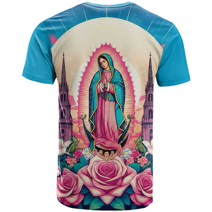Our Lady of Guadalupe T-Shirt Virgin Mary of Mexico Graphic Tee