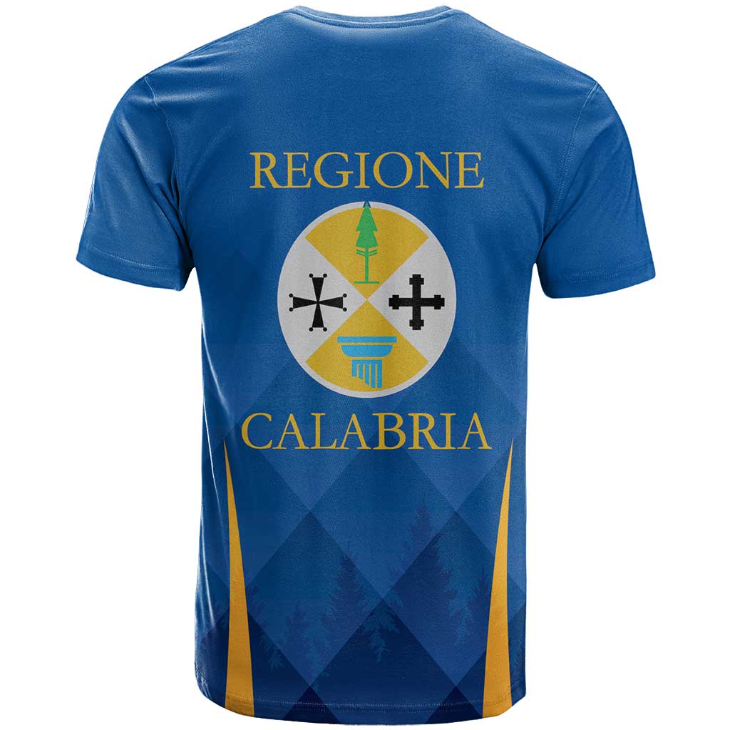 Italy Calabria T-Shirt Flag Style Graphic Tee